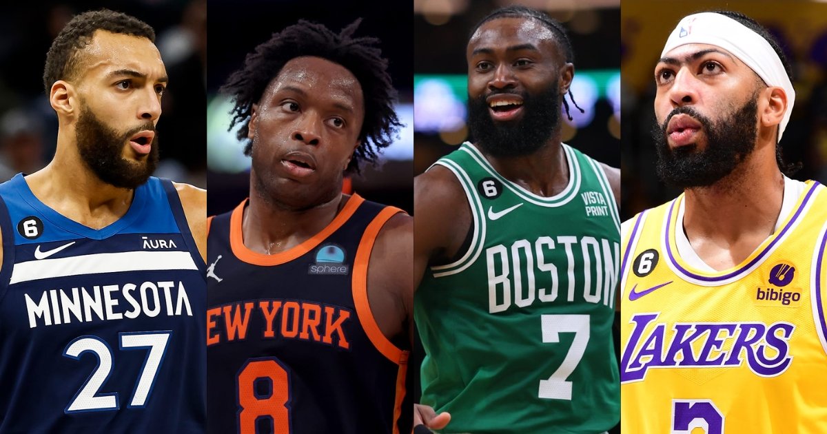 NBA: Rudy Gobert, OG Anunoby, Jaylen Brown, Anthony Davis